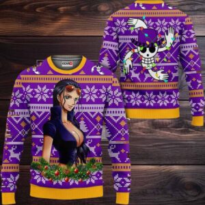 Nico Robin Anime Xmas Gifts One Piece Ugly Christmas Sweater