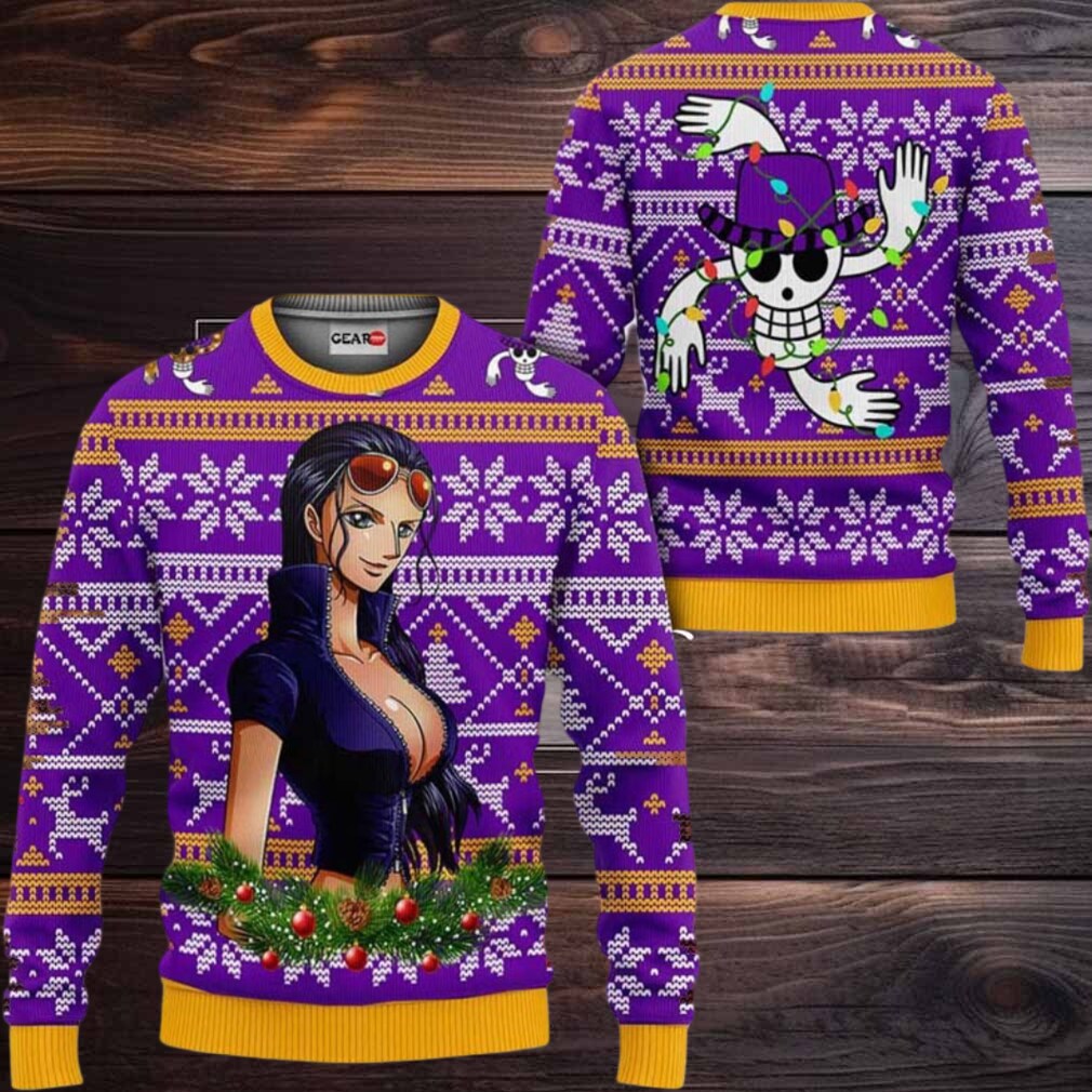 Nico Robin Anime Xmas Gifts One Piece Ugly Christmas Sweater Nico Robin Anime Xmas Gifts One Piece Ugly Christmas Sweater
