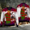 Michael Myers Chicken Ugly Xmas Sweaters Red White Funny Michael Myers Chicken Ugly Xmas Sweaters Red White Funny