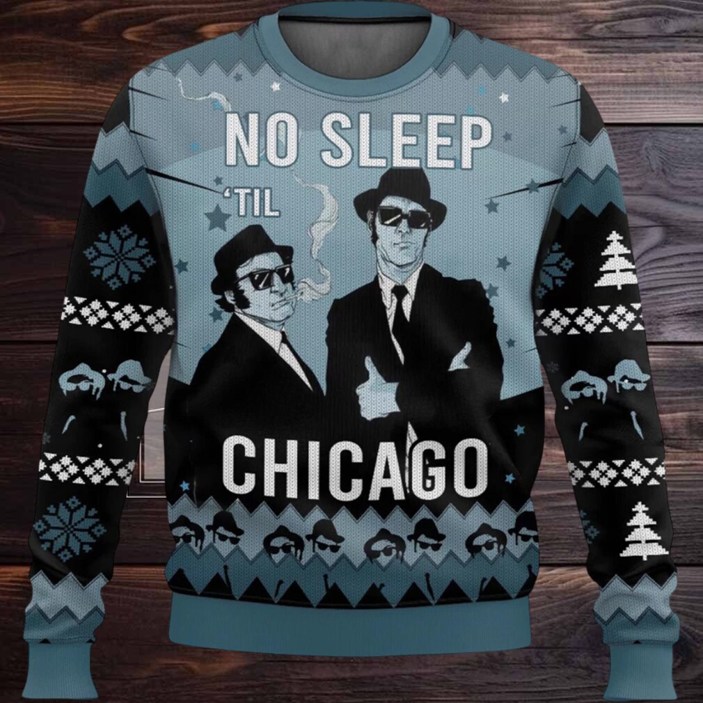 No Sleep ‘Til Chicago Ugly Christmas Sweater No Sleep ‘Til Chicago Ugly Christmas Sweater