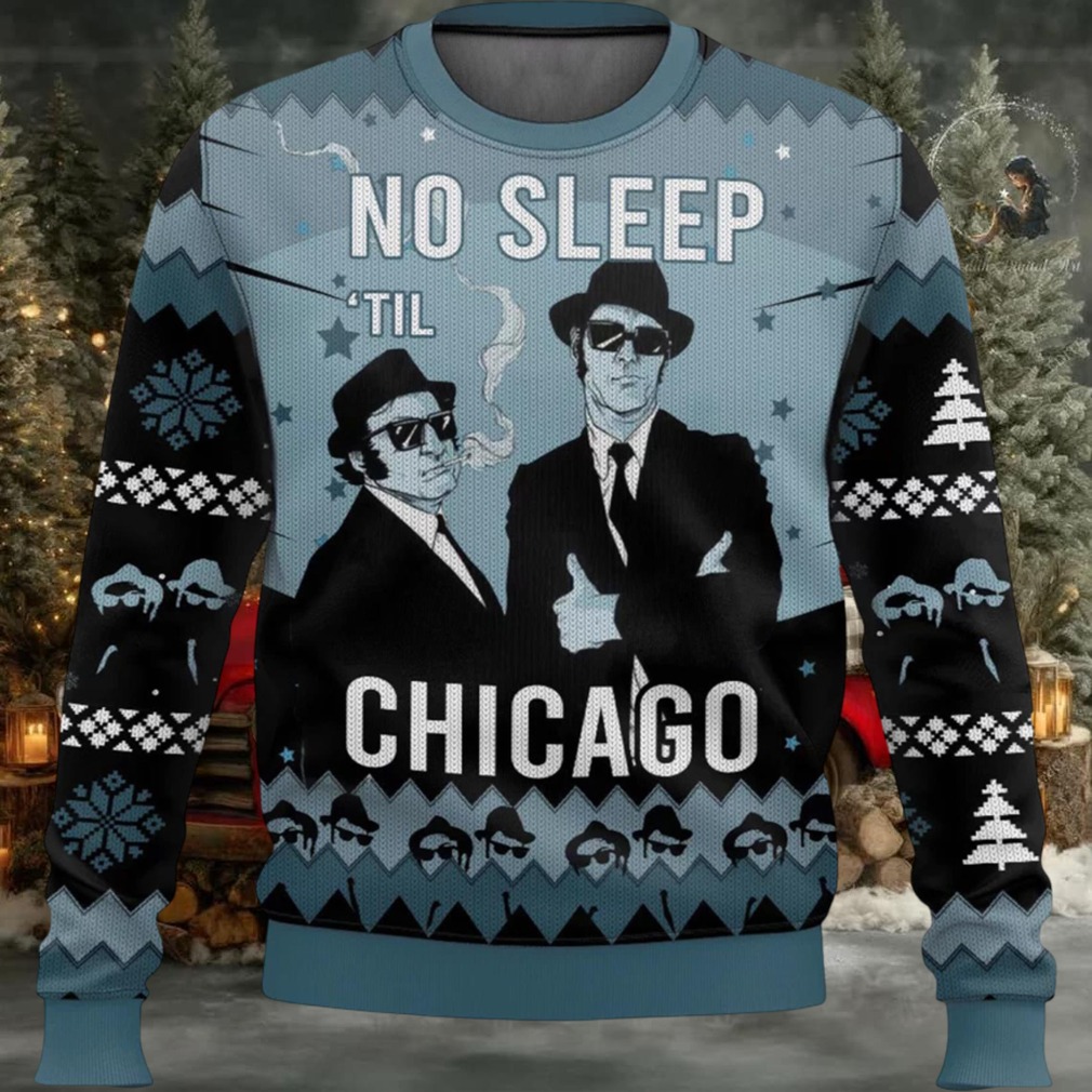 No Sleep ‘Til Chicago Ugly Christmas Sweater No Sleep ‘Til Chicago Ugly Christmas Sweater