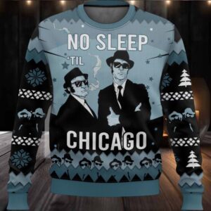 No Sleep ‘Til Chicago Ugly Christmas Sweater