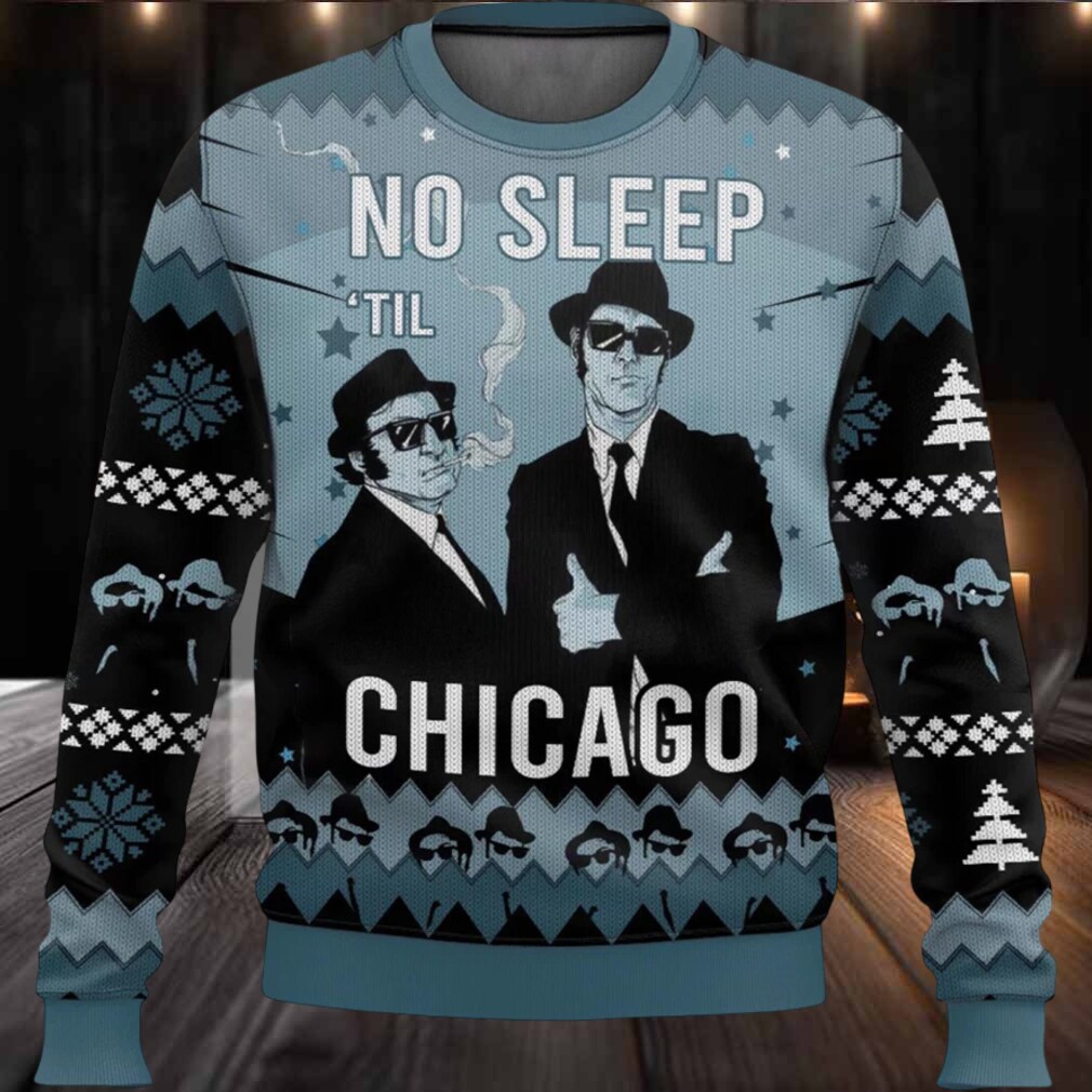 No Sleep ‘Til Chicago Ugly Christmas Sweater No Sleep ‘Til Chicago Ugly Christmas Sweater