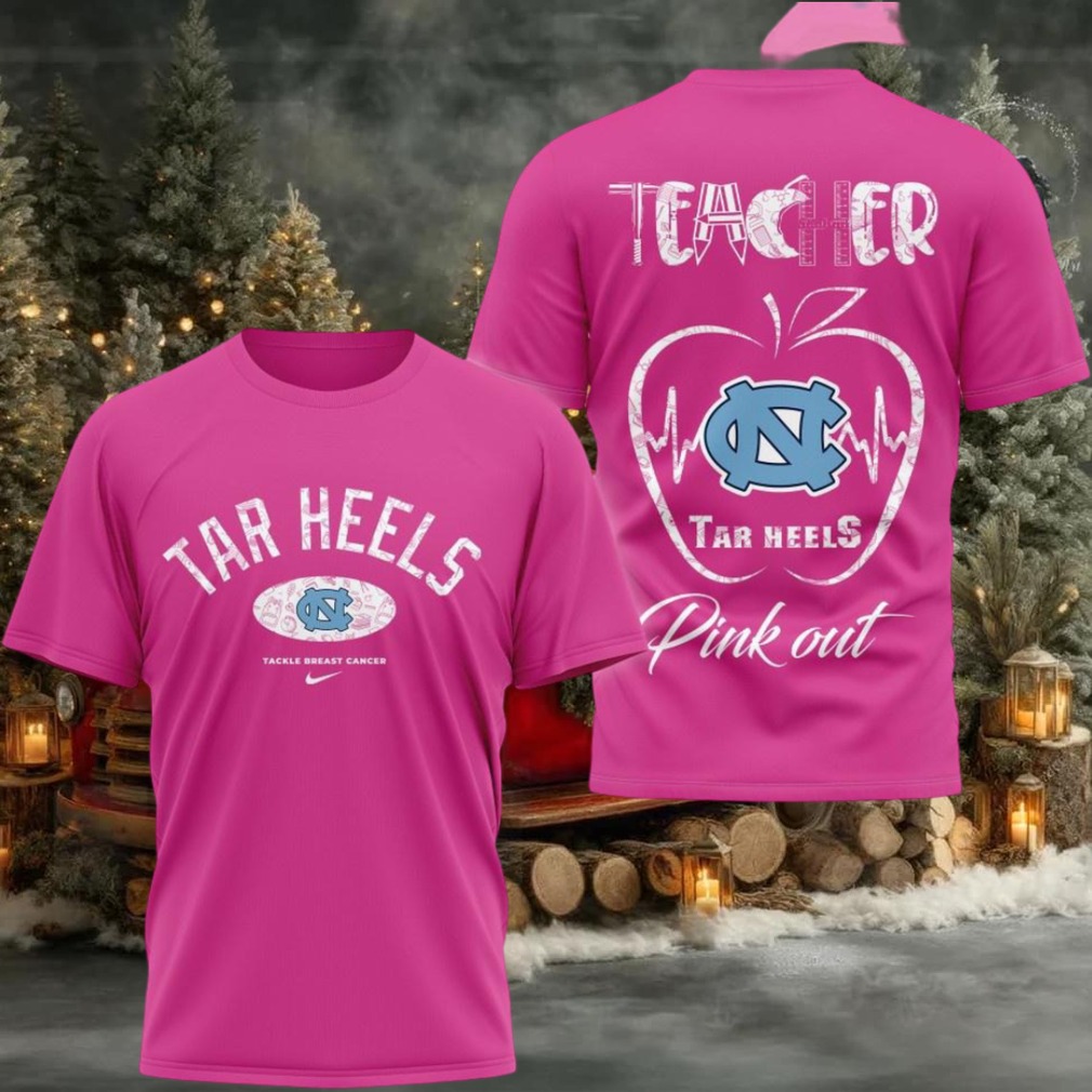 North Carolina Tar Heels 2025 NCAA Teacher Tackle Breast Cancer Unisex 3D Shirt North Carolina Tar Heels 2025 NCAA Teacher Tackle Breast Cancer Unisex 3D Shirt