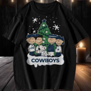 Snoopy Peanuts Dallas Cowboys Christmas T Shirt