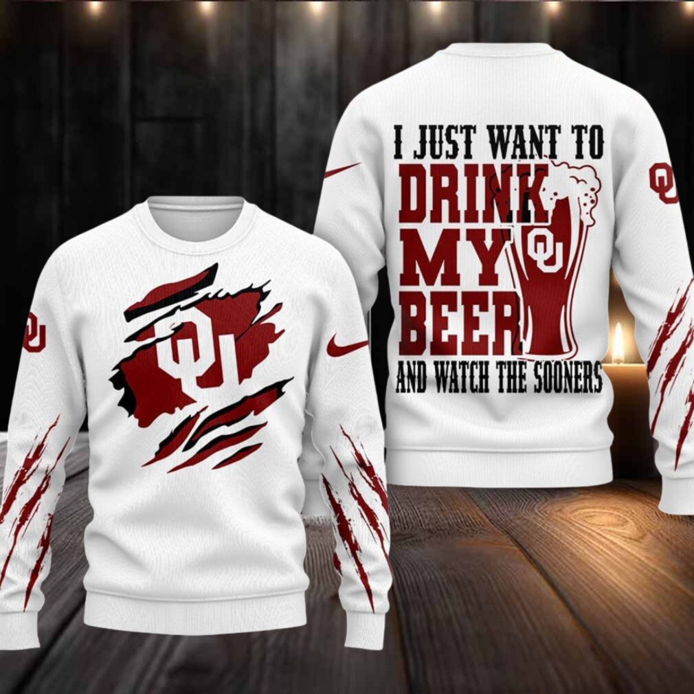 Oklahoma Sooners NCAA I Just Want To Drink My Beer And Watch Aggies Ugy Christmas Sweater Oklahoma Sooners NCAA I Just Want To Drink My Beer And Watch Aggies Ugy Christmas Sweater