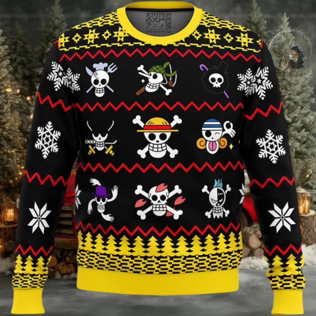 One Piece One Piece Flags Ugly Christmas Sweater One Piece One Piece Flags Ugly Christmas Sweater