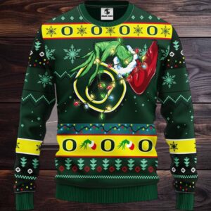 Oregon Ducks Grinch Ugly Christmas Sweater