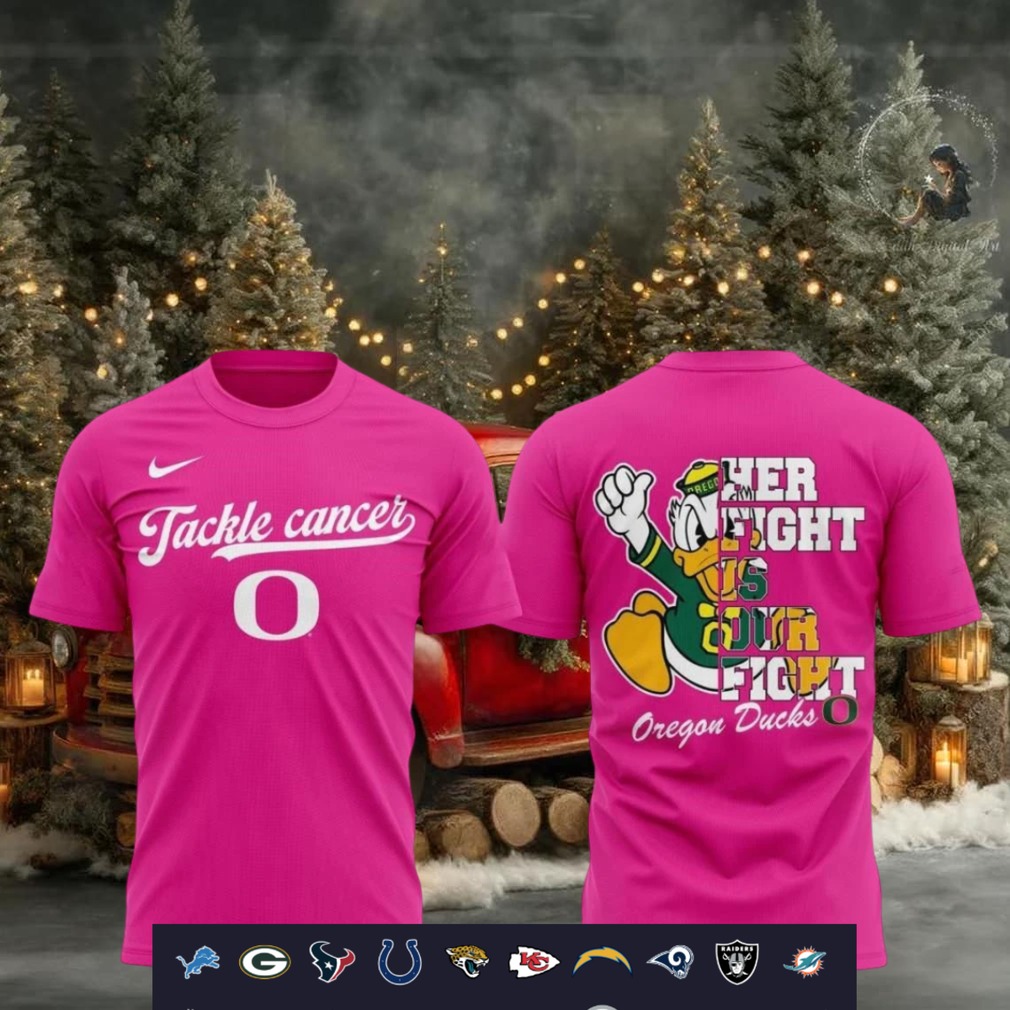 Oregon Ducks Mascot Tackle Cancer Her Fight Our Fight shirt