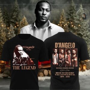 Original D’Angelo 1974 2025 Legendary R&B singer Two Sided Shirt