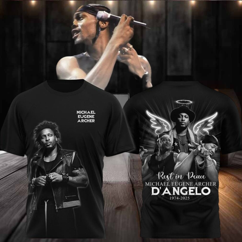 Original Dangelo Michael Eugene Archer Memorial Two Sided Shirt Original Dangelo Michael Eugene Archer Memorial Two Sided Shirt