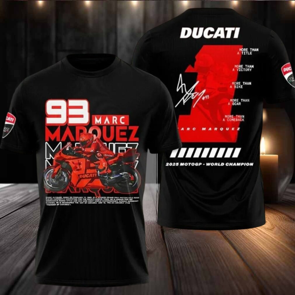 Original Ducati Lenovo Team Marc Marquez 2025 Two Sided Shirt Original Ducati Lenovo Team Marc Marquez 2025 Two Sided Shirt