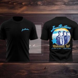 Original Jornas Brothers x Marshmello Greetings From Your Hometown x Milwaukee Two Sided Shirt