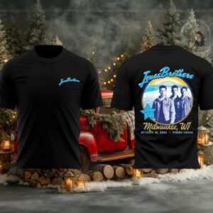 Original Jornas Brothers x Marshmello Greetings From Your Hometown x Milwaukee Two Sided Shirt