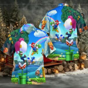 Mario Bros Hawaiian Shirt
