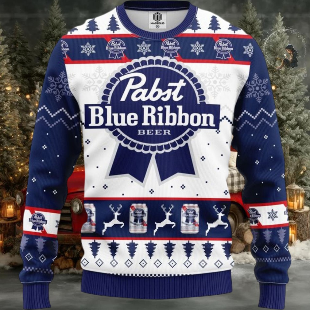 Pabst Blue Beer Ugly Christmas Sweater Amazing Gift Idea Thanksgiving Gift Pabst Blue Beer Ugly Christmas Sweater Amazing Gift Idea Thanksgiving Gift