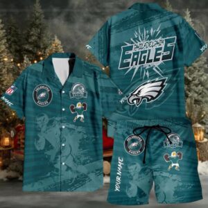 Philadelphia Eagles Combo Hawaiian Shirt And Shorts Philadelphia Eagles Combo Hawaiian Shirt And Shorts