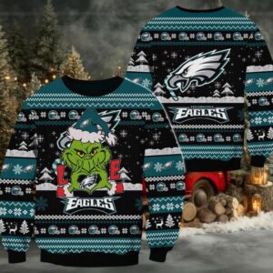 Philadelphia Eagles NFL Grinch Football Limited Ugly Christmas Sweater