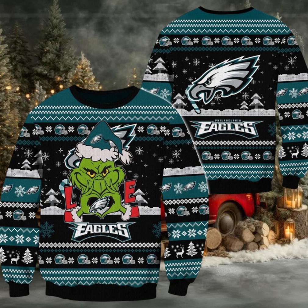 Philadelphia Eagles NFL Grinch Football Limited Ugly Christmas Sweater Philadelphia Eagles NFL Grinch Football Limited Ugly Christmas Sweater