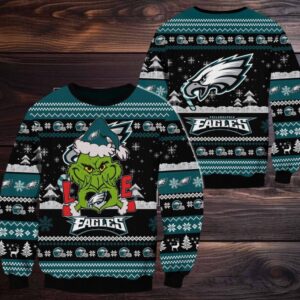 Philadelphia Eagles NFL Grinch Football Limited Ugly Christmas Sweater