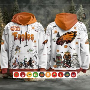 Philadelphia Eagles x Star Wars Halloween 2025 Hoodie Shirt