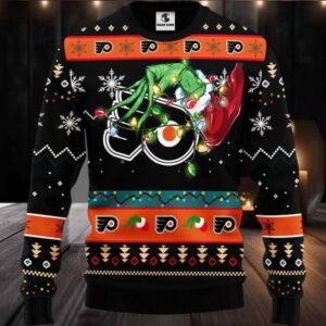 Philadelphia Flyers Grinch Ugly Christmas Sweater