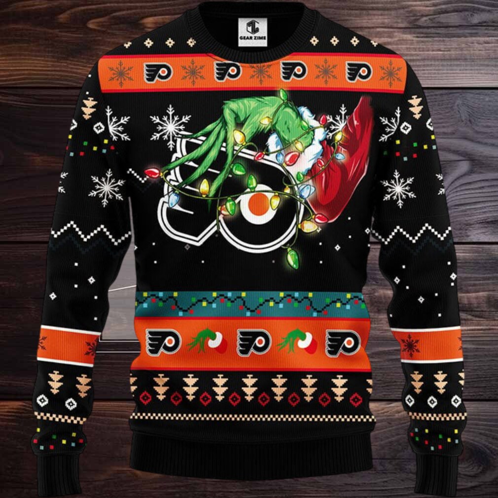 Philadelphia Flyers Grinch Ugly Christmas Sweater Philadelphia Flyers Grinch Ugly Christmas Sweater