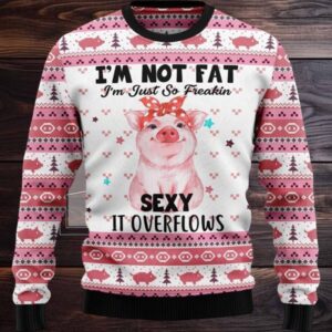Pig Overflows Ugly Christmas Sweater