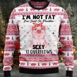 Pig Overflows Ugly Christmas Sweater