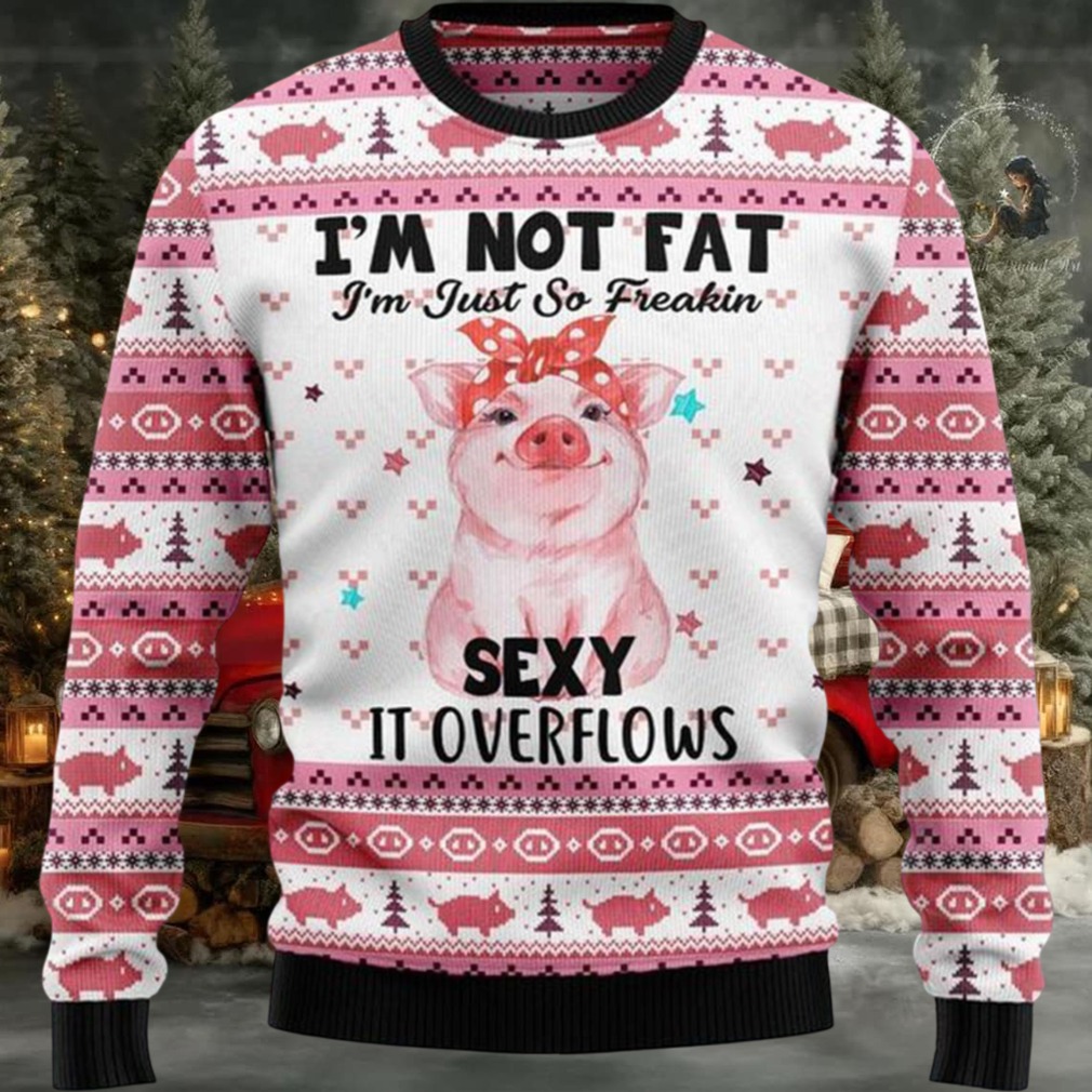 Pig Overflows Ugly Christmas Sweater Pig Overflows Ugly Christmas Sweater