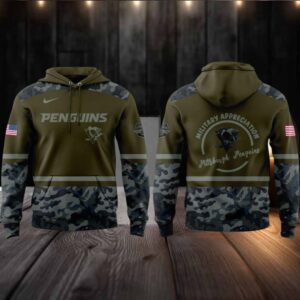 Piitsburgh Penguins Military Appreciation Night 2025 Honor With Love Hoodie T Shirt