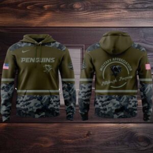 Piitsburgh Penguins Military Appreciation Night 2025 Honor With Love Hoodie T Shirt