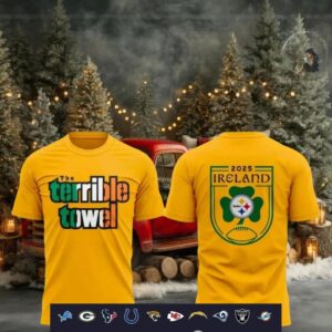 Pittsburgh Steelers 2025 Ireland game shirt