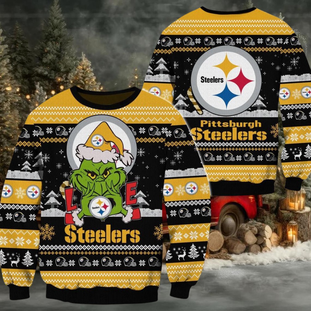 Pittsburgh Steelers NFL Grinch Football Limited Ugly Christmas Sweater Pittsburgh Steelers NFL Grinch Football Limited Ugly Christmas Sweater
