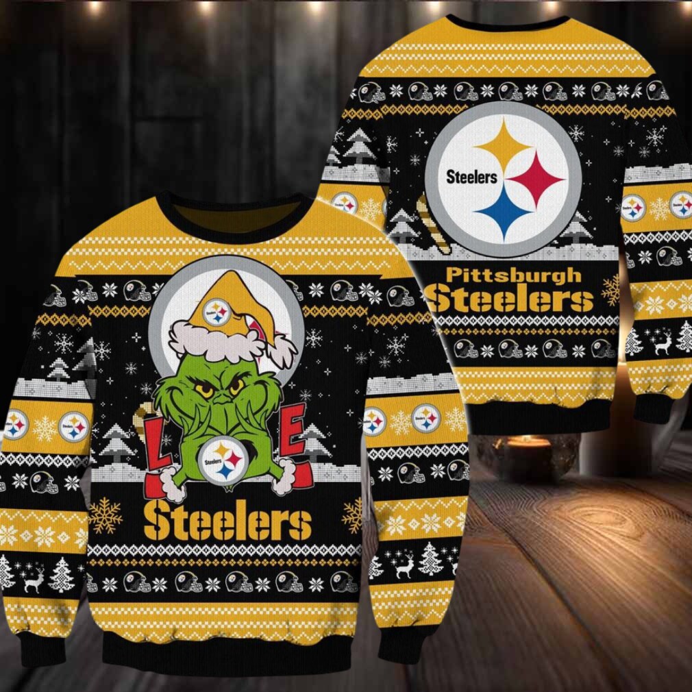 Pittsburgh Steelers NFL Grinch Football Limited Ugly Christmas Sweater Pittsburgh Steelers NFL Grinch Football Limited Ugly Christmas Sweater
