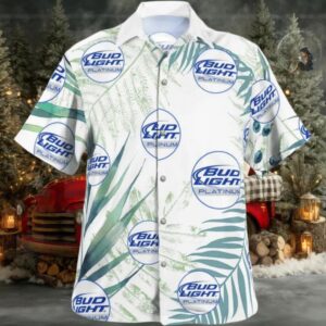 Platinum Bud Light Hawaiian Shirt