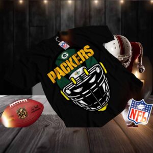 Green Bay Packers NFL Helmet Graphic T Shirt