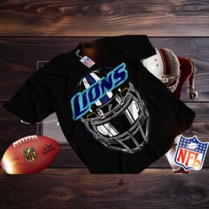 Detroit Lions Men’s Fanatics Alternate Helmet T shirt Detroit Lions Men’s Fanatics Alternate Helmet T shirt
