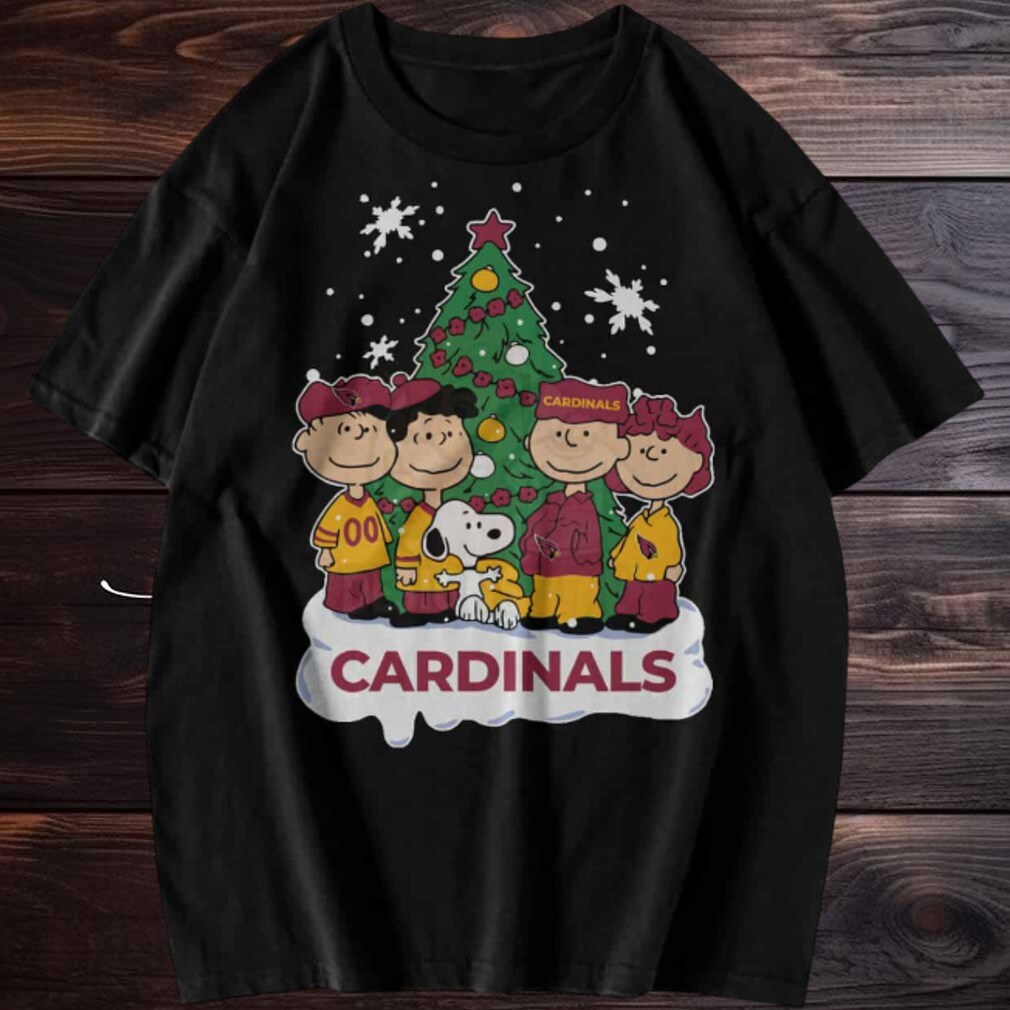 Peanuts Gang Cardinals Christmas Tree T Shirt Peanuts Gang Cardinals Christmas Tree T Shirt