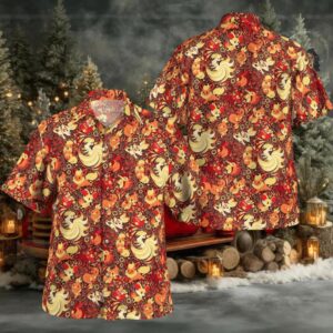 Fire Pokemon Red Hawaiian Shirt