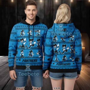 Carolina Panthers Mickey Disney 3D Ugly Hoodie Youth