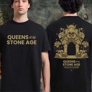 Queens Of The Stone Age Detroit Michigan Concert At Fox Theatre On October 3 2025 Two Sided T shirt