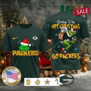 Green Bay Packers NFL Grinch Dr. Seuss Stealing Wins Not Christmas Shirt