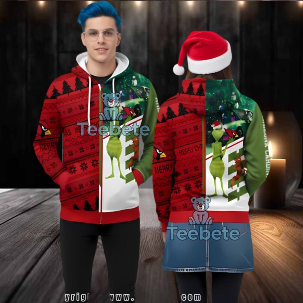 Arizona Cardinals The Grinch Dog Ugly 3D Print Hoodie Arizona Cardinals The Grinch Dog Ugly 3D Print Hoodie