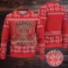 Maroon Jameson Whiskey Reindeer Knit Pattern Christmas Ugly Sweater Maroon Jameson Whiskey Reindeer Knit Pattern Christmas Ugly Sweater
