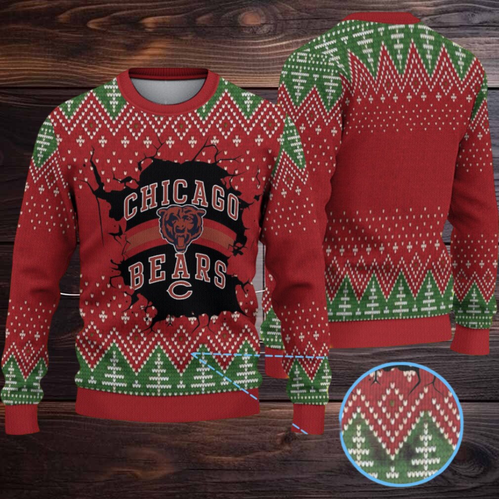 Red & Green Christmas Tree Pattern “Chicago Bears Logo Burst” Ugly Christmas Sweater Red & Green Christmas Tree Pattern “Chicago Bears Logo Burst” Ugly Christmas Sweater