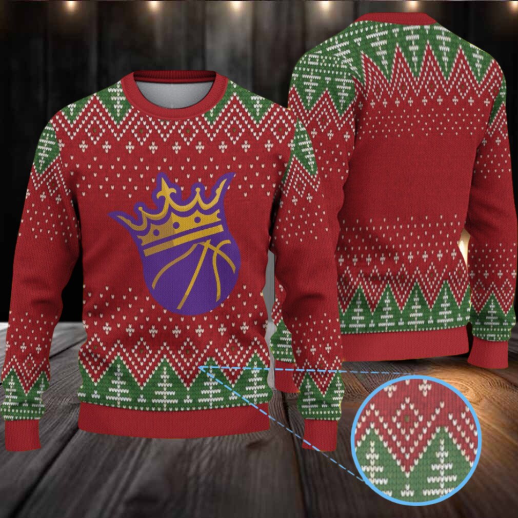 Red Green Knit Pattern “Los Angeles Lakers Crown Basketball” Ugly Christmas Sweater Red Green Knit Pattern “Los Angeles Lakers Crown Basketball” Ugly Christmas Sweater