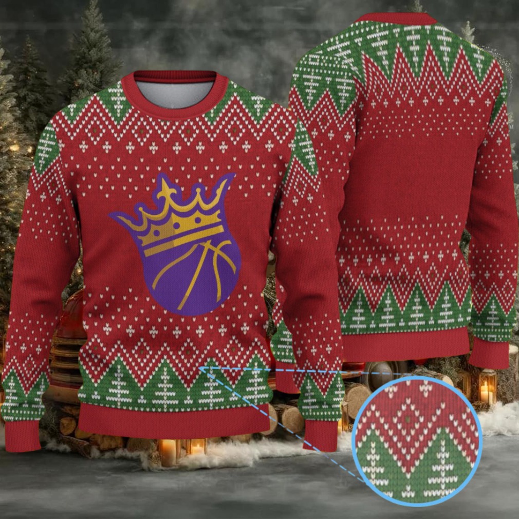 Red Green Knit Pattern “Los Angeles Lakers Crown Basketball” Ugly Christmas Sweater Red Green Knit Pattern “Los Angeles Lakers Crown Basketball” Ugly Christmas Sweater
