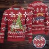 Red Fair Isle Snowflake Hennessy Ugly Christmas Sweater