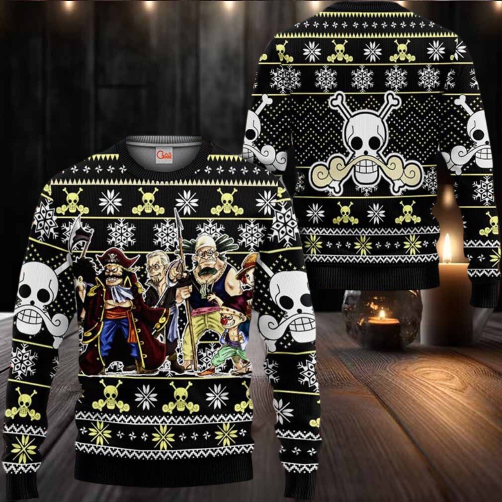 Roger Pirates Anime Xmas Gifts One Piece Ugly Christmas Sweater Roger Pirates Anime Xmas Gifts One Piece Ugly Christmas Sweater